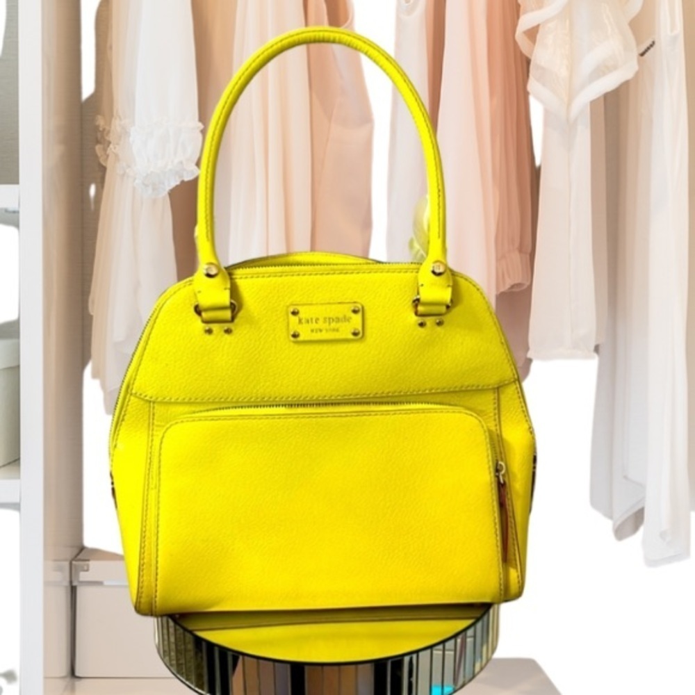 Kate Spade Wellesley Maeda Satchel, Sultan Yellow, Vintage